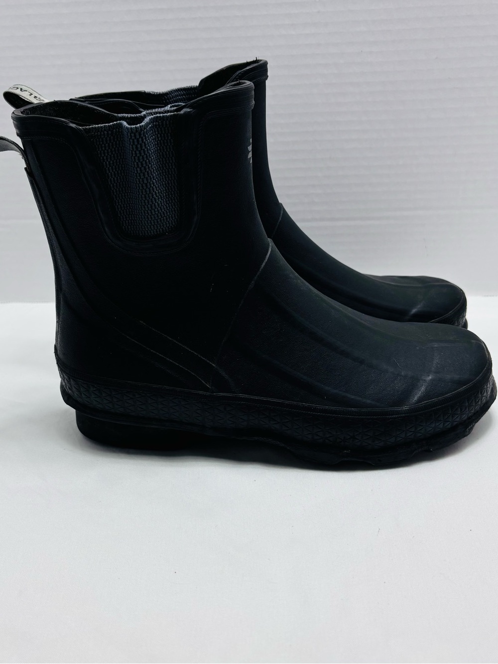 Black Waterproof Short Rain Boots S059
